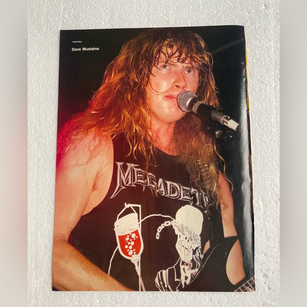 Megadeth’s Dave Mustaine pinup